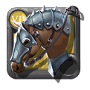 Caballo blindado del gran maestro